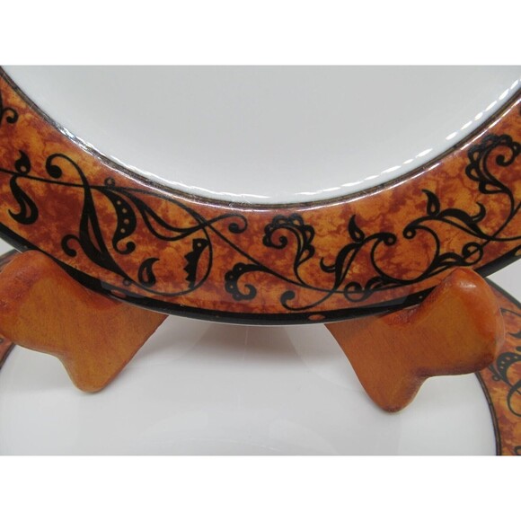 Christopher Stuart Optima Morella 7 3/4" Salad Plates Set Of Three - Picture 2 of 7